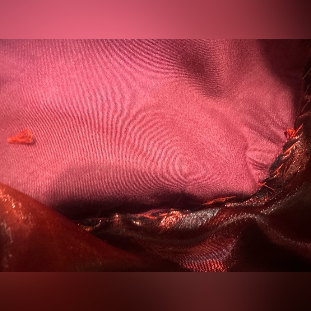 Vintage Burgundy Satin Turban Hat Rose Detail Statement Church Derby - Picture 8 of 13